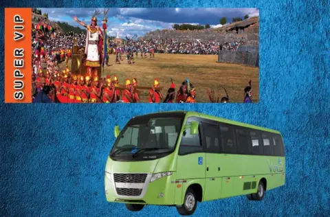 Biglietto Inti Raymi 2027. Sezione arancione + bus turistico